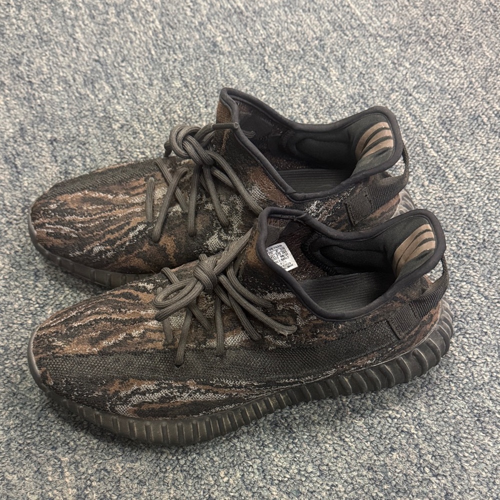 Adidas Yeezy Men's Black and Tan Sneakers - Men’s Size 9.5 - Authentic